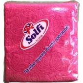 Салфетки бумажные SOLFI 50шт 24х24см цветные интенсив (бордо)