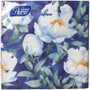 Салфетки GrandPero Deluxe 33х33 Цветочный сон 3сл 20л