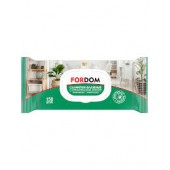 Салфетки влажные FORDOM 150шт очищающие универсальные, с клапаном