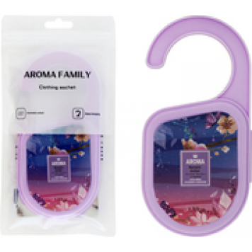 Саше ароматическое Размер: 14,5х7см пластина, футляр-крючок (Романтическая амбра)