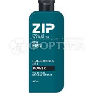 Шампунь-гель ZIP Power 2в1 400мл