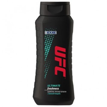 Шампунь для волос мужской UFC x EXXE 400мл Тонизирующий против перхоти Ultimate freshness*12