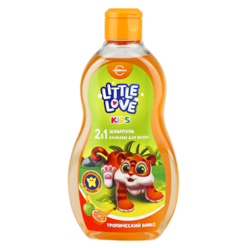 Шампунь и бальзам д/волос Little Love 2 в 1 Тропический микс