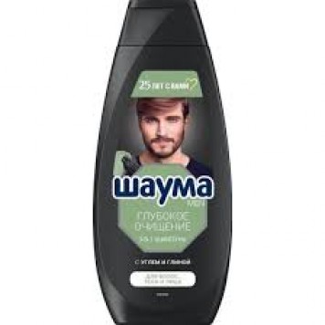 Шаума шампунь 360мл муж Глубокое очищение 3-в-1
