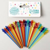 Шпажки для канапе 24шт Шарики