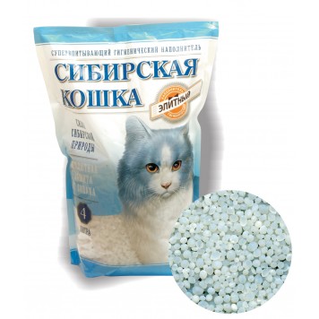 Сибирская кошка наполнитель 4л Элитный силикагель /8