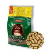 Сибирская кошка наполнитель 5л Лесной древ. гранулы 10мм