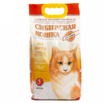 Сибирская кошка наполнитель 5л Оптима (комкующийся)