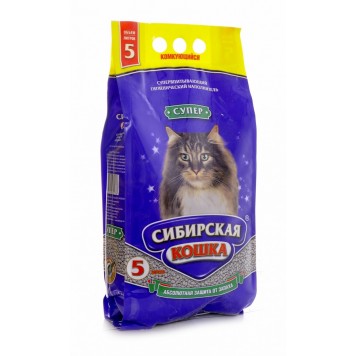 Сибирская кошка наполнитель 5л  Супер  комкующийся
