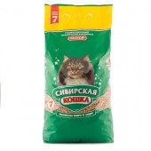 Сибирская кошка наполнитель 7л  Лесной древ. гранулы 10мм