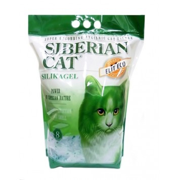 Сибирская кошка наполнитель 8л Элитный силикагель Эко