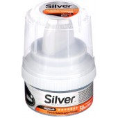 Silver крем-блеск 50мл черн. с губкой 