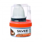 Silver крем-блеск 50мл коричневый с губкой 