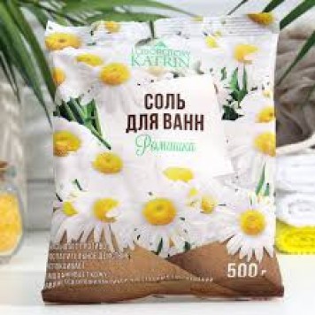 Соль для ванн Лаборатория Катрин Ромашка 500г, в пакете