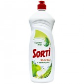 Сорти средство для мытья посуды 900мл Яблоко и лемонграсс