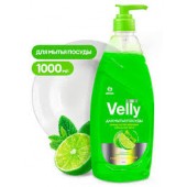Ср-во д/посуды Грасс Velly 1000мл Premium Лайм и мята 