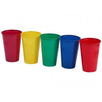 Стакан 200мл. цветной пластик(Ассортимет)