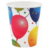 Стакан бумажный ламин. 250 мл с рисунком 6шт/упак. Веселый праздник