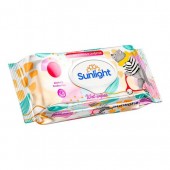 SUNLIGHT Влажные Салфетки BABY ECO 72шт Мишка (с клапаном)/24