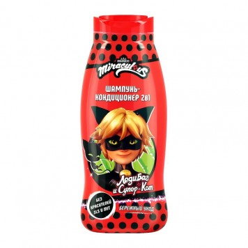 Супер Кот Шампунь-кондиционер детский 2в1 400мл