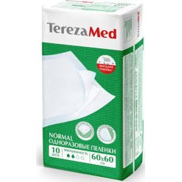 TerezaMed Пеленки однораз.60*60см 10шт NORMAL