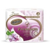 Туалетная бумага Батист 3сл 4шт Аромат сирени /12