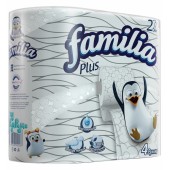 Туалетная бумага Familia плюс Белая 4шт 2сл