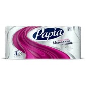Туалетная бумага Papia 3сл 8шт белая/7