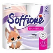 Туалетная бумага Софионе 3сл 4шт Bambino Белая 