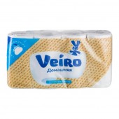 Туалетная бумага VEIRO 2сл 8шт Домашняя Белая