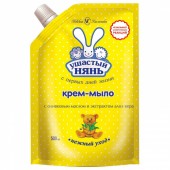 Ушастый нянь крем-мыло жидкое с олив.маслом и алоэ 500мл дой-пак