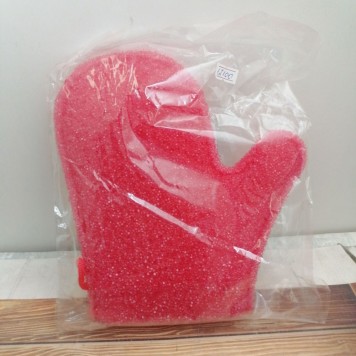 Варежка Губка жесткая банная