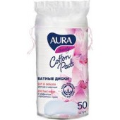 Ватные диски Аура 50шт.(24шт.) Ватные диски Аура 50шт.(24шт.)