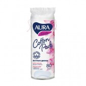 Ватные диски Аура 80шт.Beauty.