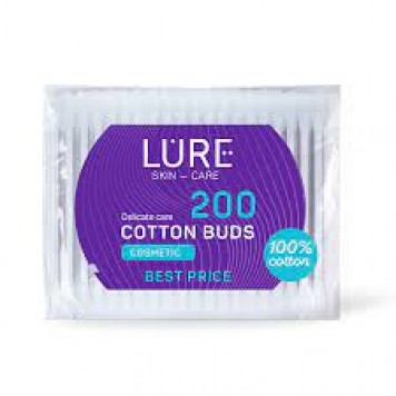 Ватные палочки Lure 200шт. в п/э