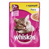 Вискас  75г для кош 7+ рагу с кур ЧЗ 1/28 (60001544), шт