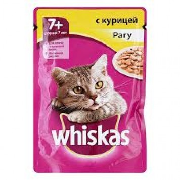 Вискас  75г для кош 7+ рагу с кур ЧЗ 1/28 (60001544), шт