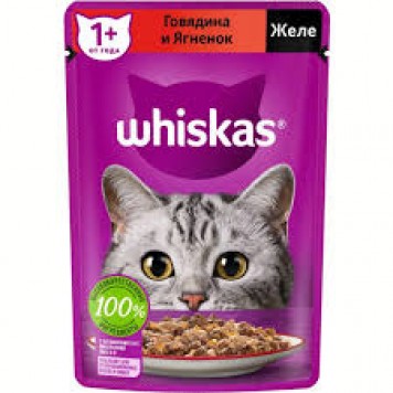 Вискас  75г желе говядина/ягненок ЧЗ 1/28 (60001691)