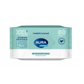 Влажные полотенца Аура 60шт. Универсальные