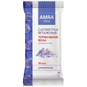 Влажные салфетки AMRA 10шт. с термальной водой