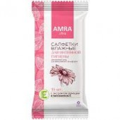 Влажные салфетки AMRA 15шт. д/интимной гигиены