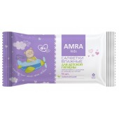 Влажные салфетки AMRA 15шт для детской гигиены 