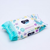 Влажные салфетки Аура 200шт. детские с крышкой