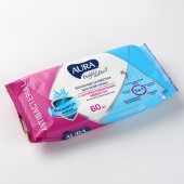 Влажные салфетки Аура 60шт. влажные салфетки Тропич.кокт. Антибактер