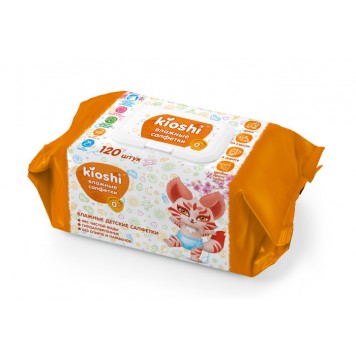 Влажные салфетки KIOSHI 120шт детские 