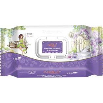 Влажные салфетки Travel Париж 120шт с крыш.