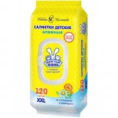 Влажные салфетки Ушастый нянь 120шт.(10шт/кор)