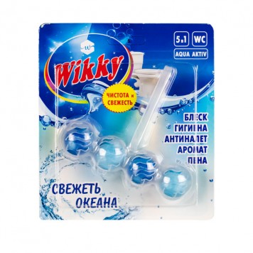 Wikky Подвесной блок для унитаза 4*60г Свежесть океана
