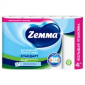 ЗЕММА Полотенца бумажные 2сл 4шт /4