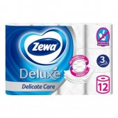 Зева Делюкс туалетная бумага 3сл 12шт Белая
